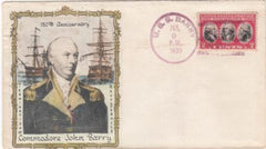 US U.S.S. Barry 1935 Cover with 703 for 150th Anniversary of Commodore Barry