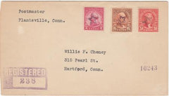 US Connecticut, Plantsville 558, 561, 689 Fancy Cancel Cover, Star