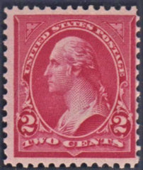 US 279Bc Bureau & Regular Issues Fine LH Rich Rose Carmine Shade cv $275