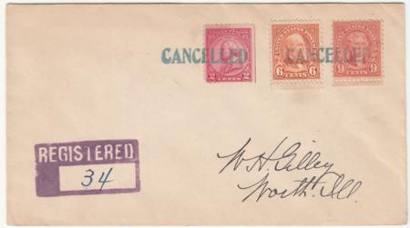 US Indiana, Twelve Mile 638, 641, 689 Fancy Cancel Cover