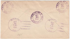 US Indiana, Twelve Mile 638, 641, 689 Fancy Cancel Cover