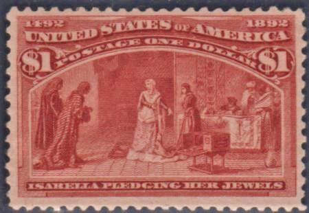 US 241 Early Commemoratives VF LH Barely Hinged cv $1,000