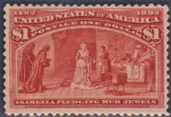 US 241 Early Commemoratives VF LH Barely Hinged cv $1,000