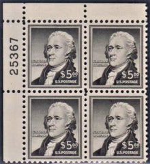 US 1053 VF - XF Mint NH Pristine Plate # Block