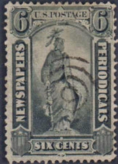 US PR12 Newspaper F - VF Used Black Handstamp Ring Cancel cv 125.00