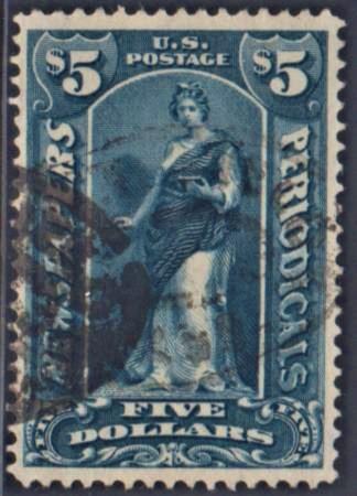 US PR121 Newspaper VF Used Oval Handstamp cv 175.00