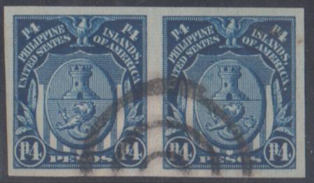 US Possessions - Philippines 352a VF Used Deep Blue cv $2,200