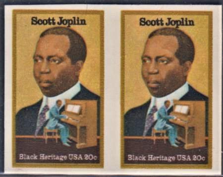 US 2044a Error XF NH Scott Joplin Imperf Pair cv 300.00