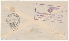 Italy 1934 Pan Am Direct Flight to Argentina with C34 and Proper Backstamps