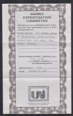 UN Gaines C18.2a Mint NH XF 21 ct. Airmail Missing Black Gaines Cert.