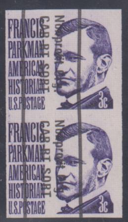 US 1297c Error F - VF Bureau Precanceled Imperf Pair, Dull gum