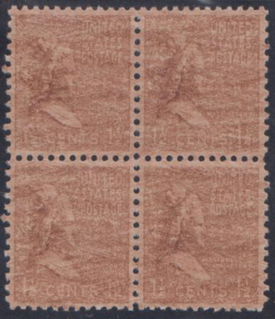 US 805 Error Underinked Block of 4