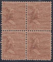 US 805 Error Underinked Block of 4