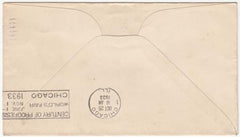 US 1933 C18  XF stamp on FDC to Chicago, Signed A. Pittman, PM