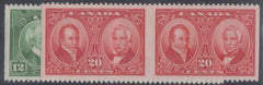 Canada 147b-8b XF Mint NH Horizontal Pairs, Vertical Imperf cv $360