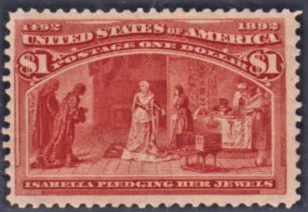 US 241 Early Commemoratives F - VF Unused Regummed PF Cert cv $1,050