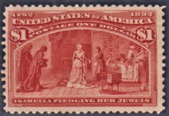 US 241 Early Commemoratives F - VF Unused Regummed PF Cert cv $1,050