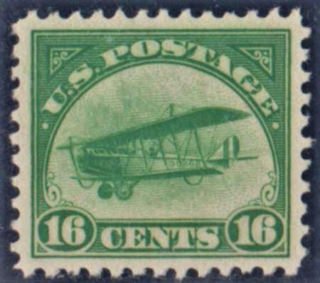 US C2 Airmail Superb Hinged Large Even Margins cv $140
