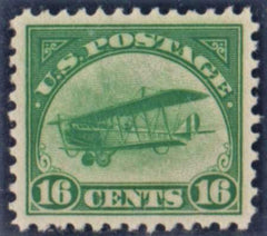 US C2 Airmail Superb Hinged Large Even Margins cv $140