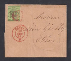 Switzerland 2L2 on VF Pristine Folded Letter cv $3,400