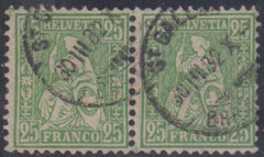Switzerland 65 Used Pair cv $208