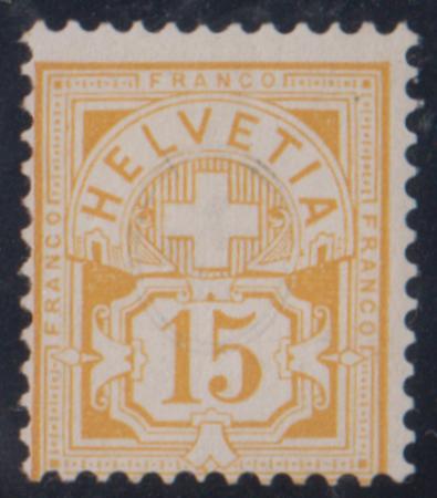 Switzerland 81 Ave - F NH Signed, White paper, Control Mark I cv $400