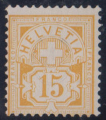 Switzerland 81 Ave - F NH Signed, White paper, Control Mark I cv $400