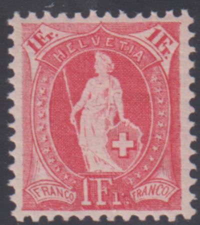 Switzerland 110a XF Mint NH Abt Cert. cv $270