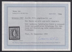Switzerland 110a XF Mint NH Abt Cert. cv $270