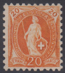 Switzerland 89 Fine NH Rich Color - Renggli Cert. cv $2,100