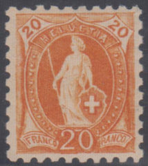 Switzerland 89 VF LH Beautiful! cv $1,000