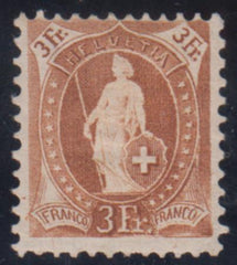 Switzerland 111 Fine Hinged Small thin, Guinand Cert. cv $250
