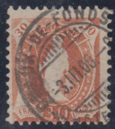 Switzerland 121a Ave Used Nice Cancel - Rare Stamp! cv $325