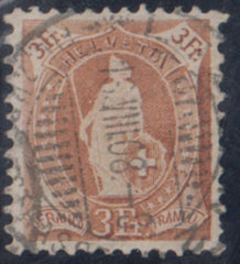 Switzerland 125 XF Used Granite Paper, few tiny flaws cv $65.00