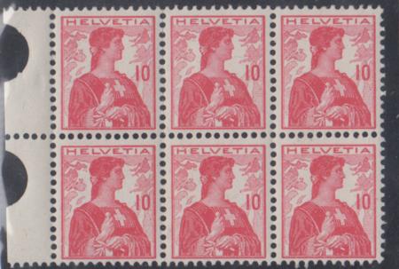 Switzerland 164 F - VF LH Booklet pane of 6