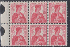 Switzerland 164 F - VF LH Booklet pane of 6