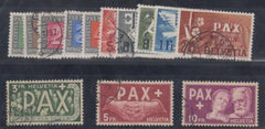 Switzerland 293-305 Used VF Set cv $895