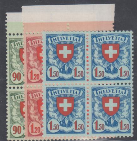 Switzerland 200-02b VF - XF Mint NH Smooth Chalky Paper cv $170