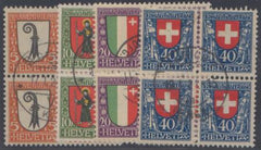 Switzerland B25-8 VF Used S-O-N Cancels cv $965