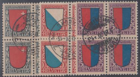 Switzerland B15-17 VF Used Each Signed Liniger cv $1,140