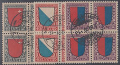 Switzerland B15-17 VF Used Each Signed Liniger cv $1,140