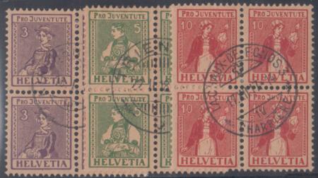 Switzerland B7-9 VF Used S-O-N Cancels cv $2,900