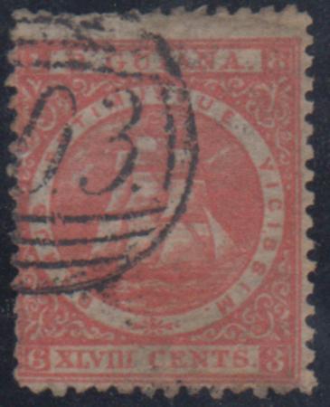 British Guiana 66 (SG 83) Ave - F Used perf 13x12 1/2 cv $80