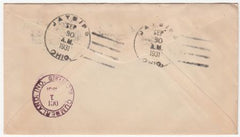 US Ohio, Jaybird 603, 604, 687, 702 Fancy Cancel Cover