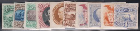US Essay 112-17P4, 120-22P4, 129P4, F - VF++ Mint Mostly VF, Large Margins, cv $1015