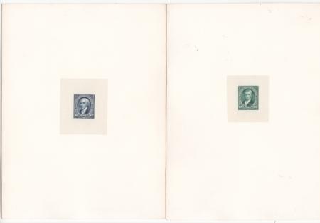 US 246 PP1//263P1 Pristine Denominational Set of 13 Large Die Proofs + 1897 Presentation Letter