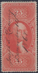 US R100c Revenue VF Used Sound Dec. 14, 1868 Pen Cancel - Lovely Color cv $250