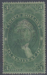 US R86c Revenue VF Used Brown Brothers + Co. S-O-N Cancel - Beautiful! cv $55