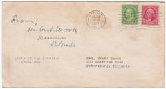 US 1933 Cover with 707, 552 Signed by Hubert Work, Sec. of the Interior