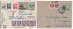 French Area - St. Nazaire Set of 2 Covers with Yvert 1 & 2
